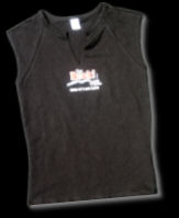 Sleeveless Black T